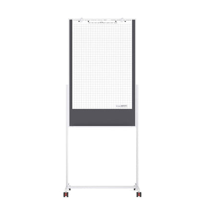 magnetoplan® Multifunktionstafel Universal 3-in-1 75 x 120 cm (B x H) Stahl Material der Pinnfläche: PET, 100 % recycelt grau