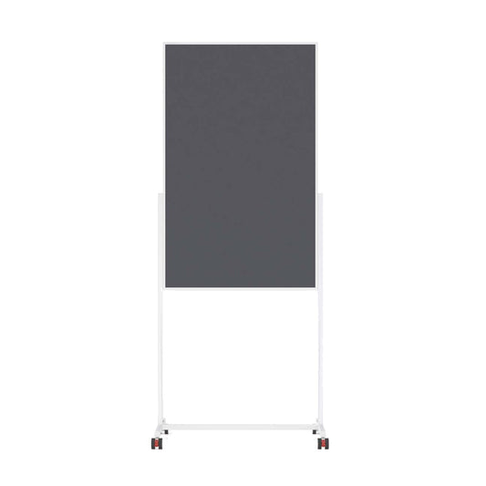magnetoplan® Multifunktionstafel Universal 3-in-1 75 x 120 cm (B x H) Stahl Material der Pinnfläche: PET, 100 % recycelt grau