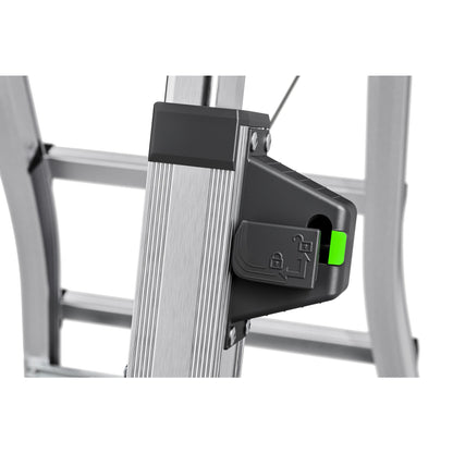 Hailo Teleskopleiter D100 TL TopLine 150kg Aluminium, eloxiert