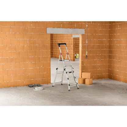 Hailo Stehleiter TL100 TopLine 3,09m Aluminium, eloxiert silber
