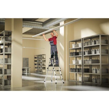 Hailo Teleskopleiter D100 TL TopLine 150kg Aluminium, eloxiert