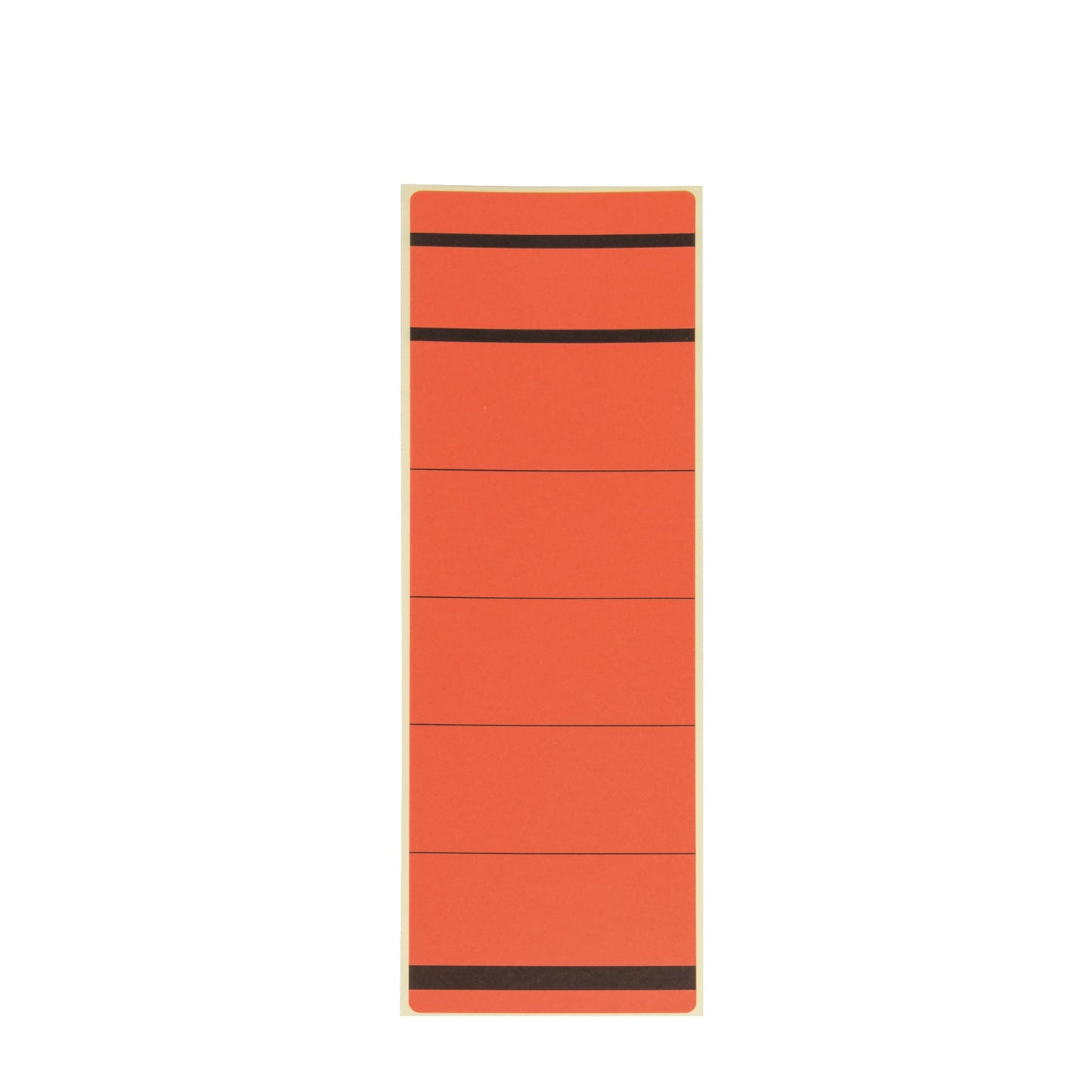 Westcott Ordnerrückenetikett breit/kurz 61,5 x 192 mm (B x H) selbstklebend mit Griffloch rot 10 Etik./Pack.