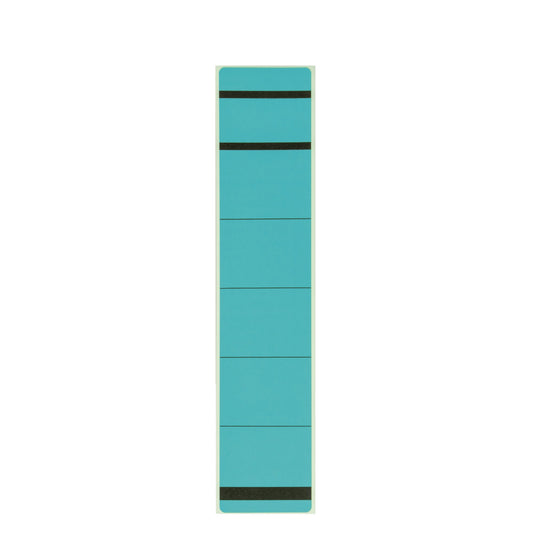 Westcott Ordnerrückenetikett schmal/kurz 39 x 192 mm (B x H) selbstklebend mit Griffloch blau 10 Etik./Pack.