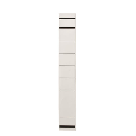 Westcott Ordnerrückenetikett schmal/lang 39 x 285 mm (B x H) selbstklebend mit Griffloch weiß 10 Etik./Pack.
