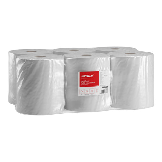 Katrin Handtuchrolle M 300 18 cm x 300 m (B x L) Tissue naturweiß 6 Rl./Pack.