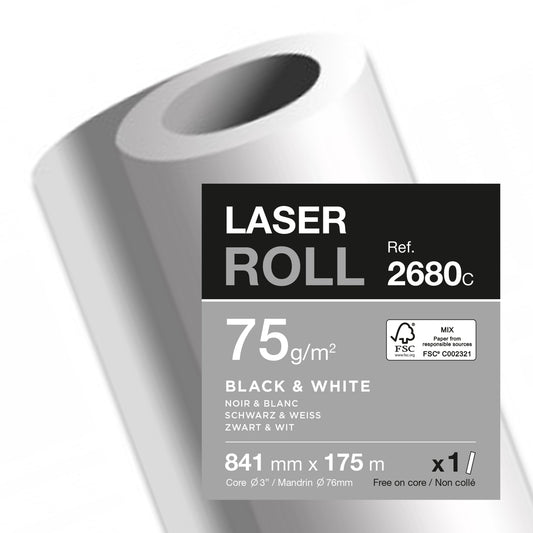 Clairefontaine Plotterpapier Laser Multifunctional 841 mm x 175 m (B x L) 75g/m²