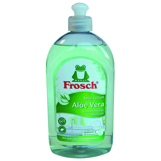 Frosch Geschirrspülmittel Aloe Vera biologisch abbaubar frei von Mikroplastik pH-Wert: 5,2 Kunststoff 0,5l
