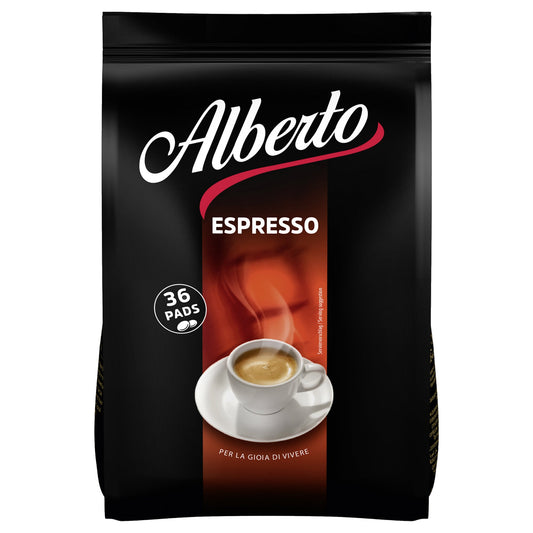 Alberto Espressopad Vollmundig, intensiv 36 x 7 g/Pack.