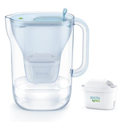 BRITA Wasserfilter Style eco 2,4l Kunststoff, 60 % biobasiert gletscherblau