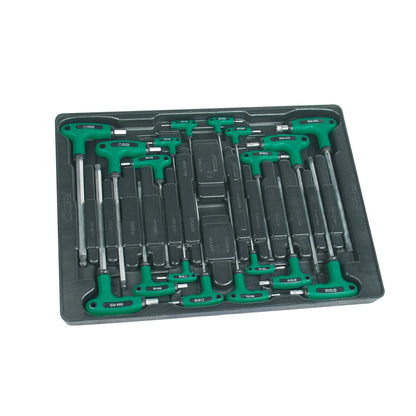 BRÜDER MANNESMANN Werkstattwagen gefüllt 75 x 115 x 55 cm (B x H x T) 321 Teile 7 Schubladen grün/schwarz