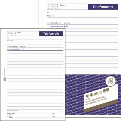 Avery Zweckform Gesprächsnotiz 1019 DIN A5 50 Bl.