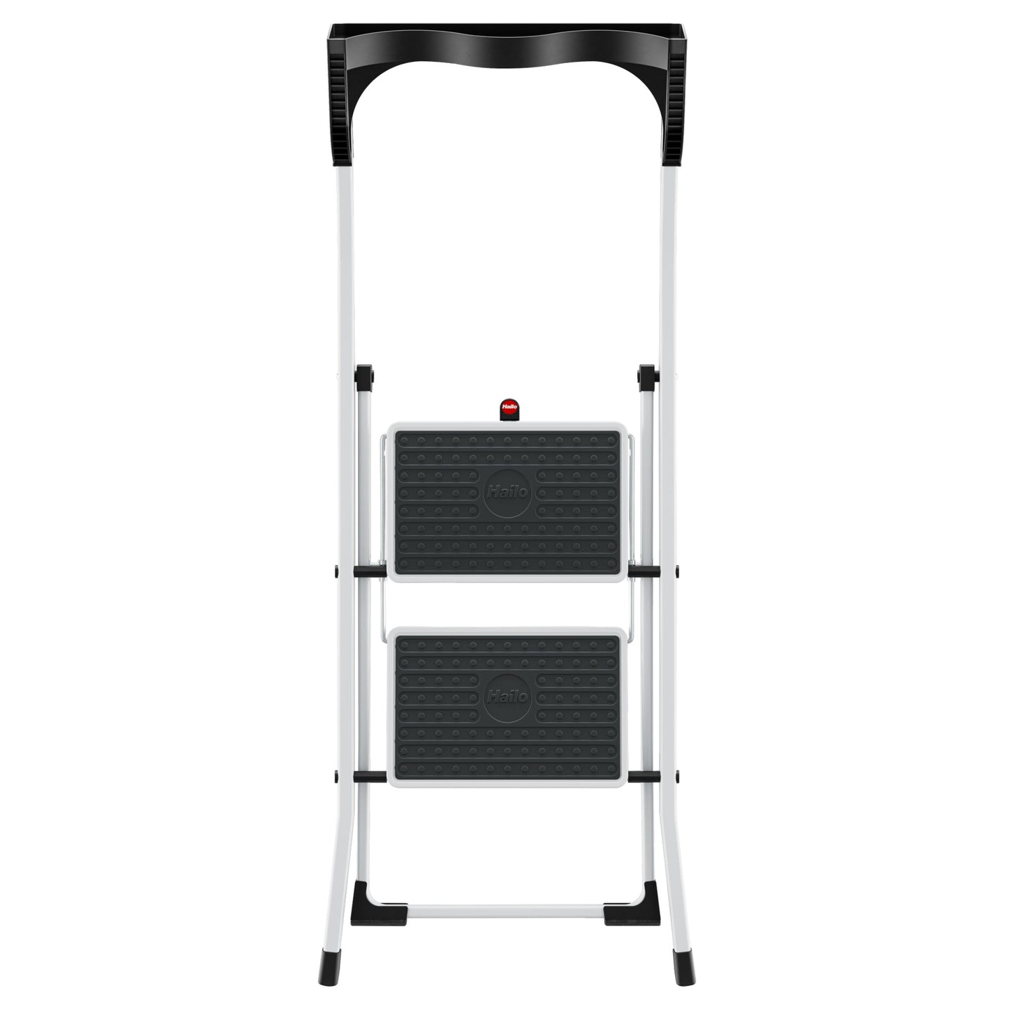 Hailo Stehleiter K75 ComfortLine 2,47m Stahl weiß