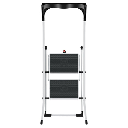 Hailo Stehleiter K75 ComfortLine 2,47m Stahl weiß