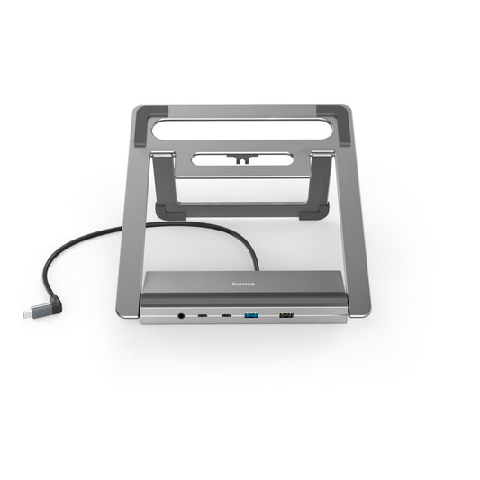 Hama Dockingstation Connect2Office Stand 22 x 9,4 x 24 cm (B x H x T) USB 1 x Klinkenbuchse 3,5 mm, 1 x DisplayPort, 1 x LAN, 1 x USB-A 3.2 Gen. 2, 1 x USB-C (Power Delivery), 2 x HDMI, 2 x USB-C 3.2 Gen. 2, 3 x USB-A 2.0