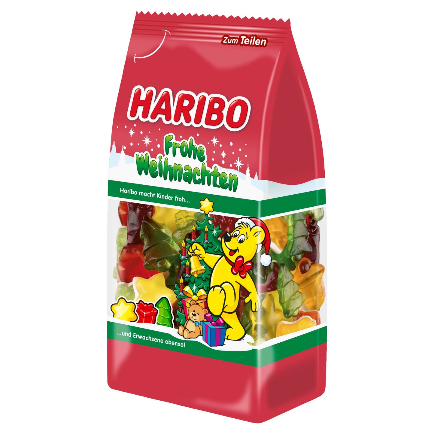 HARIBO Fruchtgummi Frohe Weihnachten 300 g/Pack.