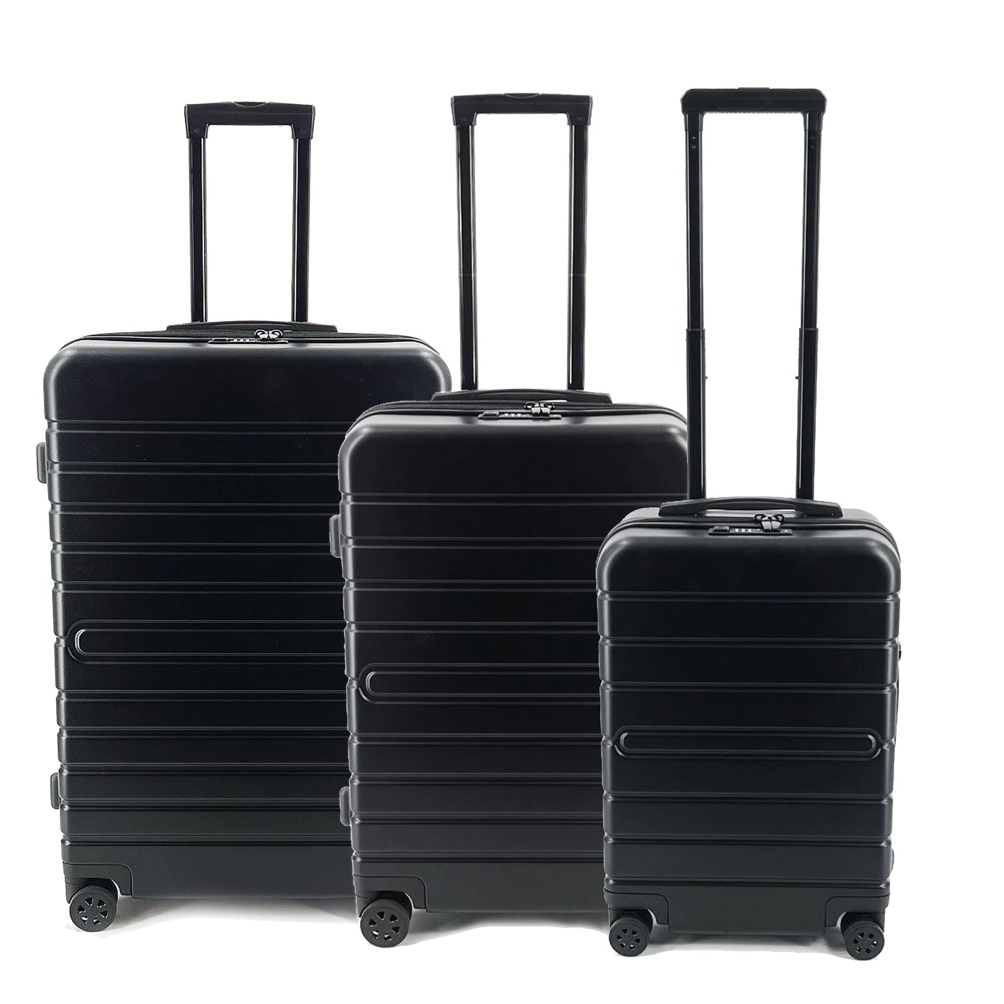 JSA Trolley Set Innenmaße: 68 x 48 x 27, 58 x 41 x 23, 48 x 34 x 20 cm (B x H x T) Außenmaße: 75,5 x 50,5 x 29, 65,5 x 44,5 x 25, 54,5 x 35,5 x 20,5 cm (B x H x T) mit Rollen