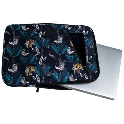 Exacompta Notebookhülle Sleeve 37 x 28 x 2,5 cm (B x H x T) Minifronttasche mit Reißverschluss Polyester, 100 % recycelt mehrfarbig