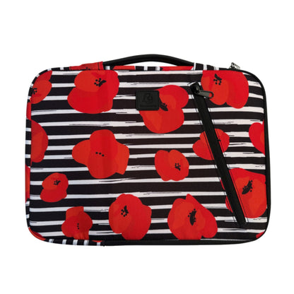 Exacompta Notebookhülle Sleeve 37 x 28 x 2,5 cm (B x H x T) Minifronttasche mit Reißverschluss Polyester, 100 % recycelt mehrfarbig