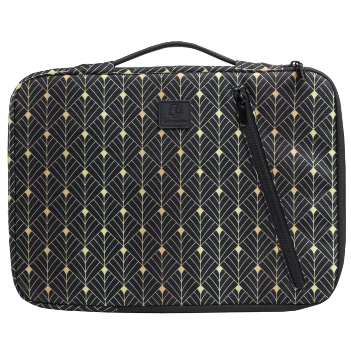 Exacompta Notebookhülle Sleeve 37 x 28 x 2,5 cm (B x H x T) Minifronttasche mit Reißverschluss Polyester, 100 % recycelt mehrfarbig