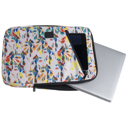 Exacompta Notebookhülle Sleeve 41 x 31 x 2,5 cm (B x H x T) Minifronttasche mit Reißverschluss Polyester, 100 % recycelt mehrfarbig