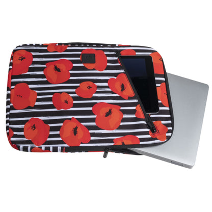 Exacompta Notebookhülle Sleeve 41 x 31 x 2,5 cm (B x H x T) Minifronttasche mit Reißverschluss Polyester, 100 % recycelt mehrfarbig