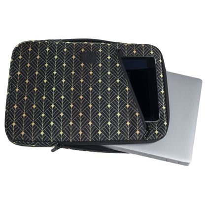 Exacompta Notebookhülle Sleeve 41 x 31 x 2,5 cm (B x H x T) Minifronttasche mit Reißverschluss Polyester, 100 % recycelt mehrfarbig