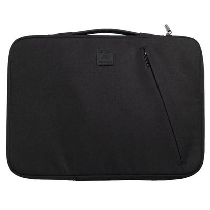 Exacompta Notebookhülle Sleeve 37 x 28 x 2,5 cm (B x H x T) Minifronttasche mit Reißverschluss Polyester, 100 % recycelt business schwarz