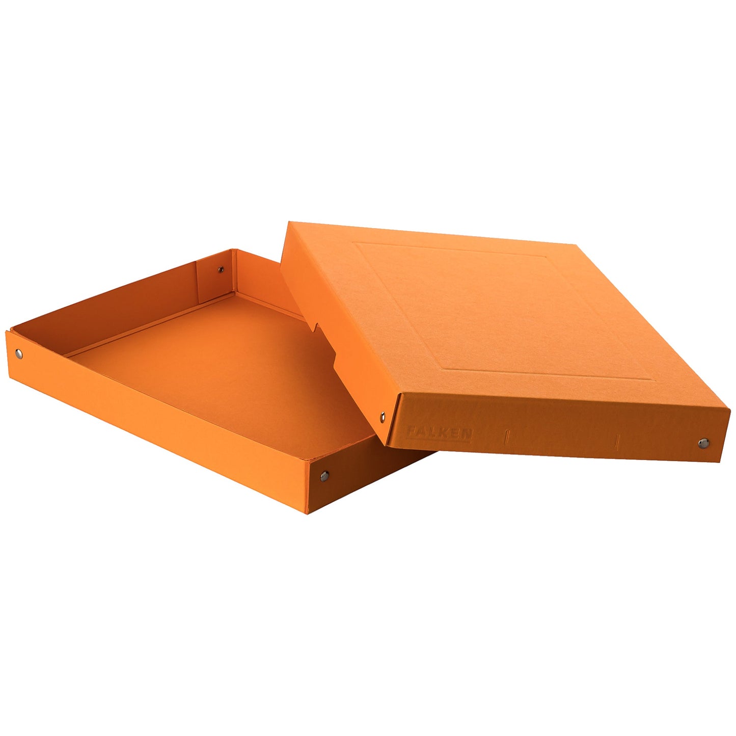 Falken Aufbewahrungsbox PureBox Pastell 24 x 4 x 32 cm (B x H x T) DIN A4 Pappe pastellorange