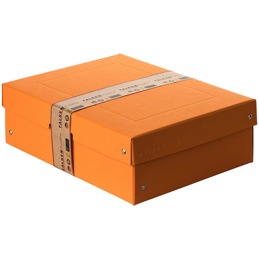Falken Aufbewahrungsbox PureBox Pastell 24 x 10 x 32 cm (B x H x T) DIN A4 Pappe pastellorange