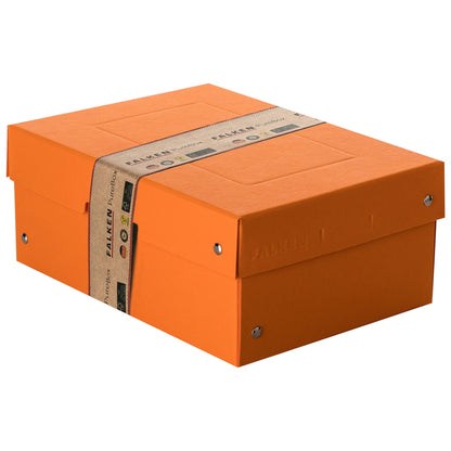 Falken Aufbewahrungsbox PureBox Pastell 18 x 10 x 25 cm (B x H x T) DIN A5 Pappe pastellorange