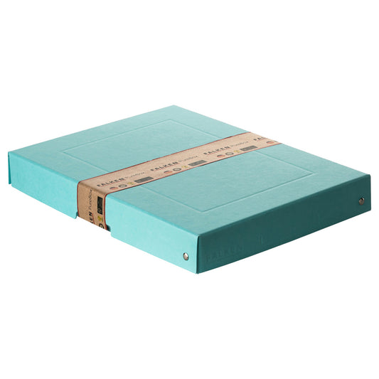 Falken Aufbewahrungsbox PureBox Pastell 24 x 4 x 32 cm (B x H x T) DIN A4 Pappe pastellazurblau