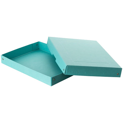Falken Aufbewahrungsbox PureBox Pastell 24 x 4 x 32 cm (B x H x T) DIN A4 Pappe pastellazurblau