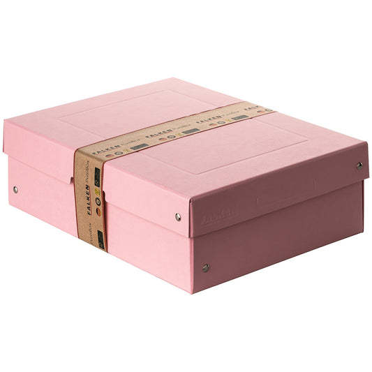 Falken Aufbewahrungsbox PureBox Pastell 24 x 10 x 32 cm (B x H x T) DIN A4 Pappe pastellpink