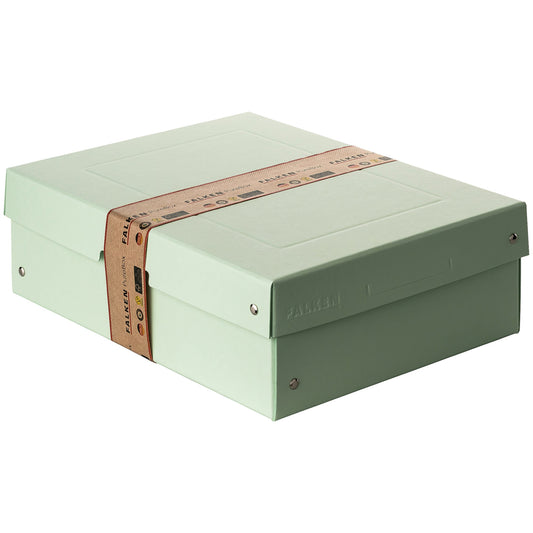 Falken Aufbewahrungsbox PureBox Pastell 24 x 10 x 32 cm (B x H x T) DIN A4 Pappe pastellgrün