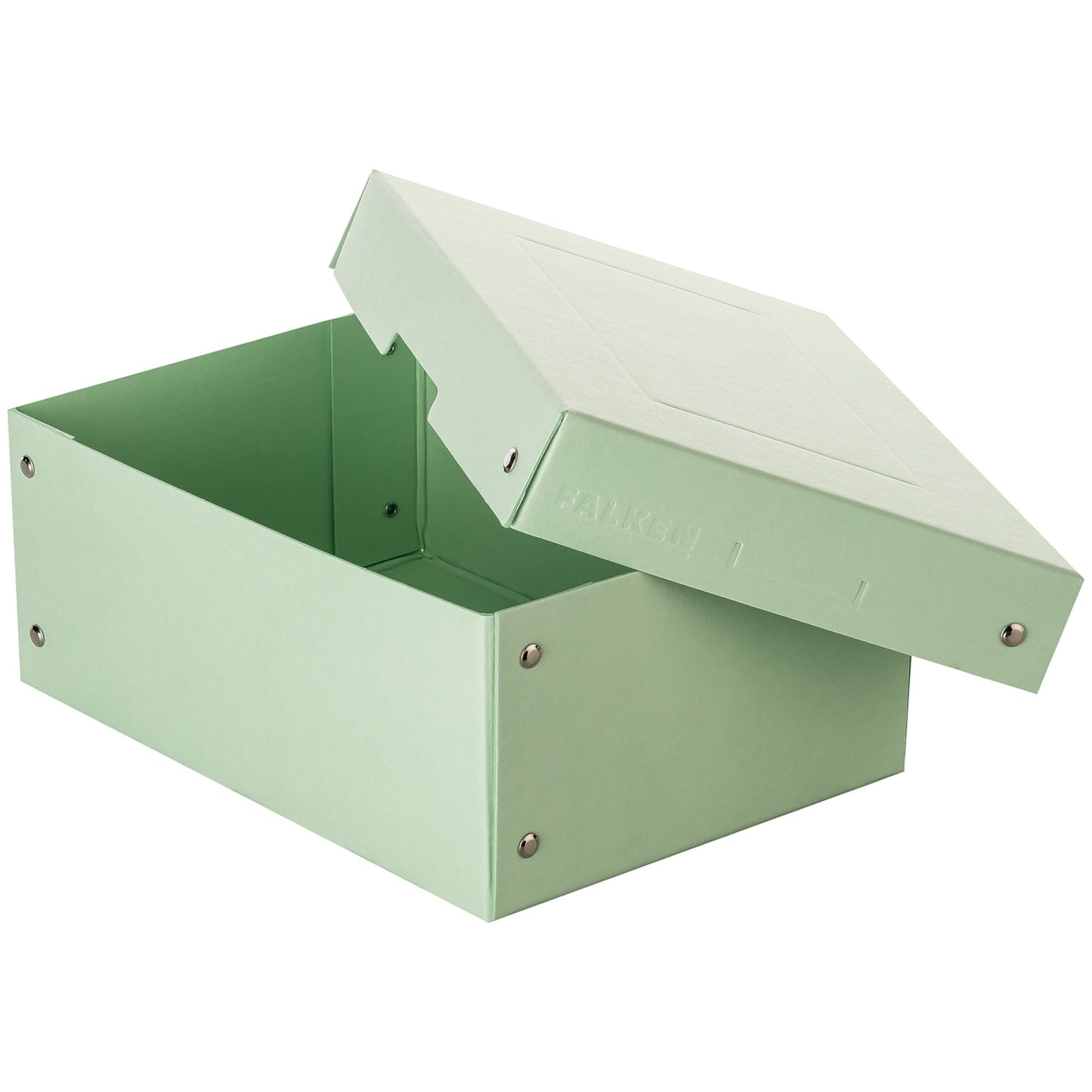 Falken Aufbewahrungsbox PureBox Pastell 18 x 10 x 25 cm (B x H x T) DIN A5 Pappe pastellgrün
