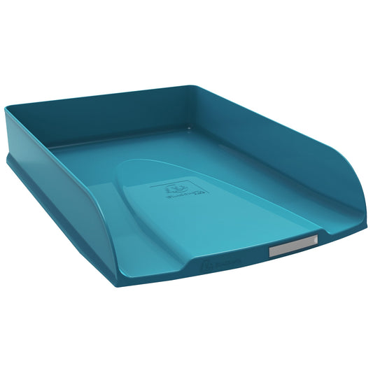 Exacompta Briefablage Neo Deco DIN A4, Überbreite Polystyrol Farbe: blaugrün