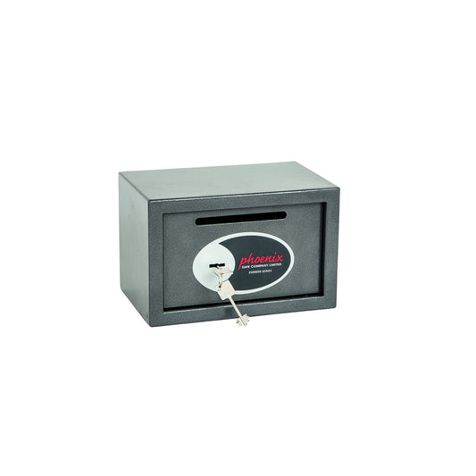 Phoenix Tresor Vela Deposit Home & Office 30,5 x 19,5 x 16 cm (B x H x T) Stahl graphit metallic