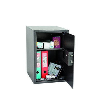 Phoenix Tresor Vela Home & Office 36,5 x 55,5 x 43,5 cm (B x H x T) Stahl graphitgrau metallic