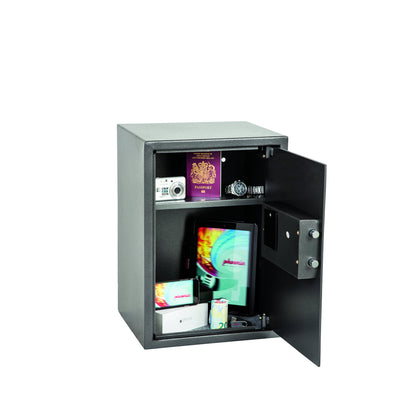 Phoenix Tresor Vela Home & Office 34,5 x 59,5 x 30 cm (B x H x T) Stahl graphitgrau metallic