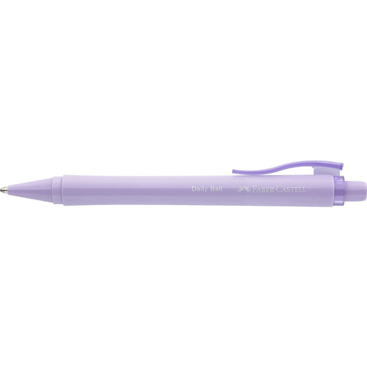 Faber-Castell Kugelschreiber Daily Ball 0,6mm XB blau dokumentenecht Schaftfarbe: sweet lilac