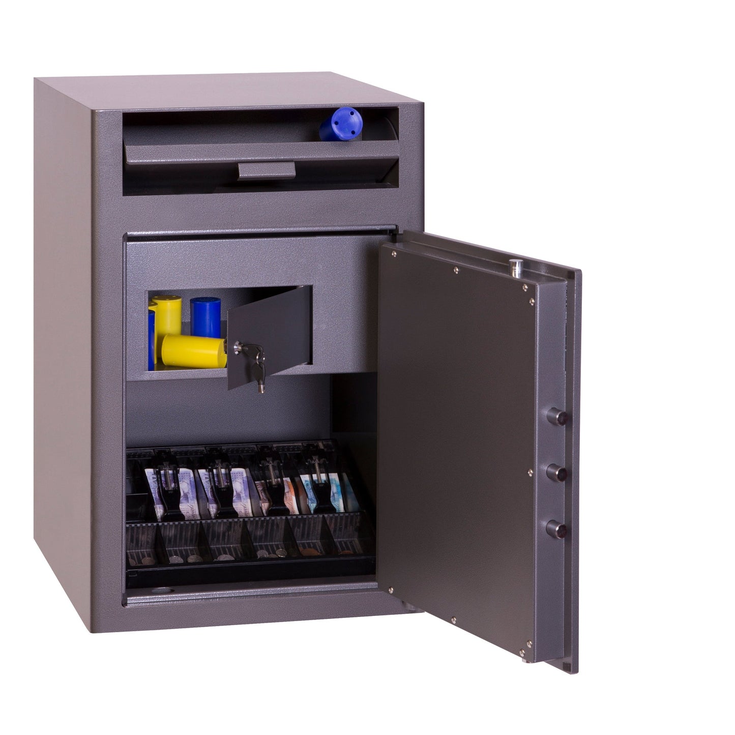Phoenix Tresor Cashier Deposit 49,5 x 70,8 x 45 cm (B x H x T) Stahl graphitgrau