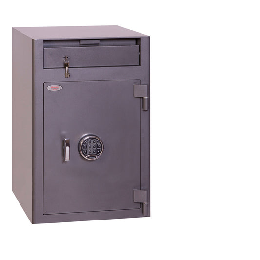 Phoenix Tresor Cashier Deposit 49,5 x 70,8 x 45 cm (B x H x T) Stahl graphitgrau