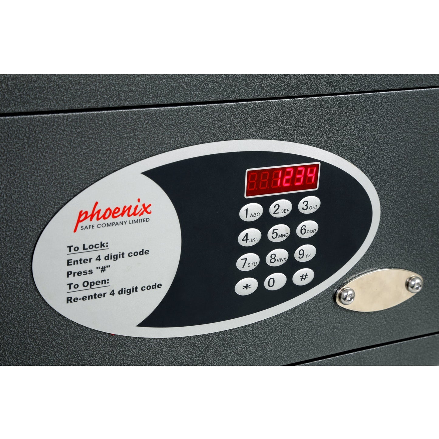 Phoenix Tresor Dione 51,5 x 19,5 x 34,5 cm (B x H x T) Stahl graphitgrau metallic