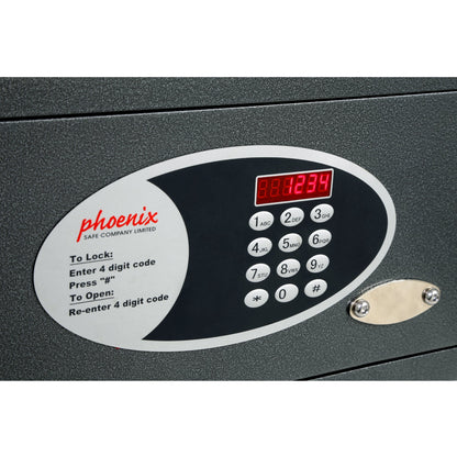 Phoenix Tresor Dione 51,5 x 19,5 x 34,5 cm (B x H x T) Stahl graphitgrau metallic