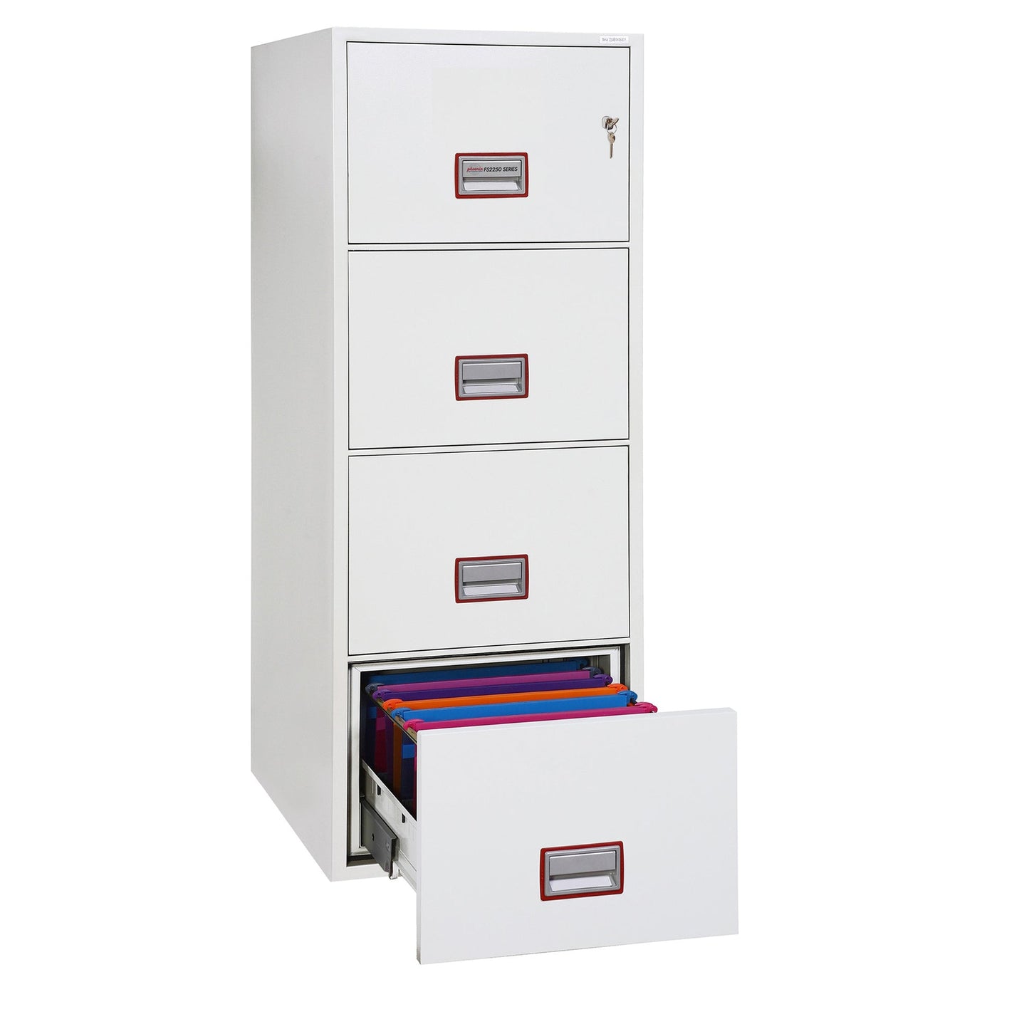 Phoenix Hängeregistraturschrank World Class Vertical Fire File 53 x 140,5 x 67,5 cm (B x H x T) Stahl weiß