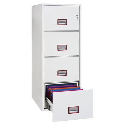 Phoenix Hängeregistraturschrank World Class Vertical Fire File 53 x 140,5 x 67,5 cm (B x H x T) Stahl weiß