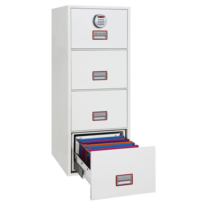 Phoenix Hängeregistraturschrank World Class Vertical Fire File 53 x 140,5 x 67,5 cm (B x H x T) Stahl weiß