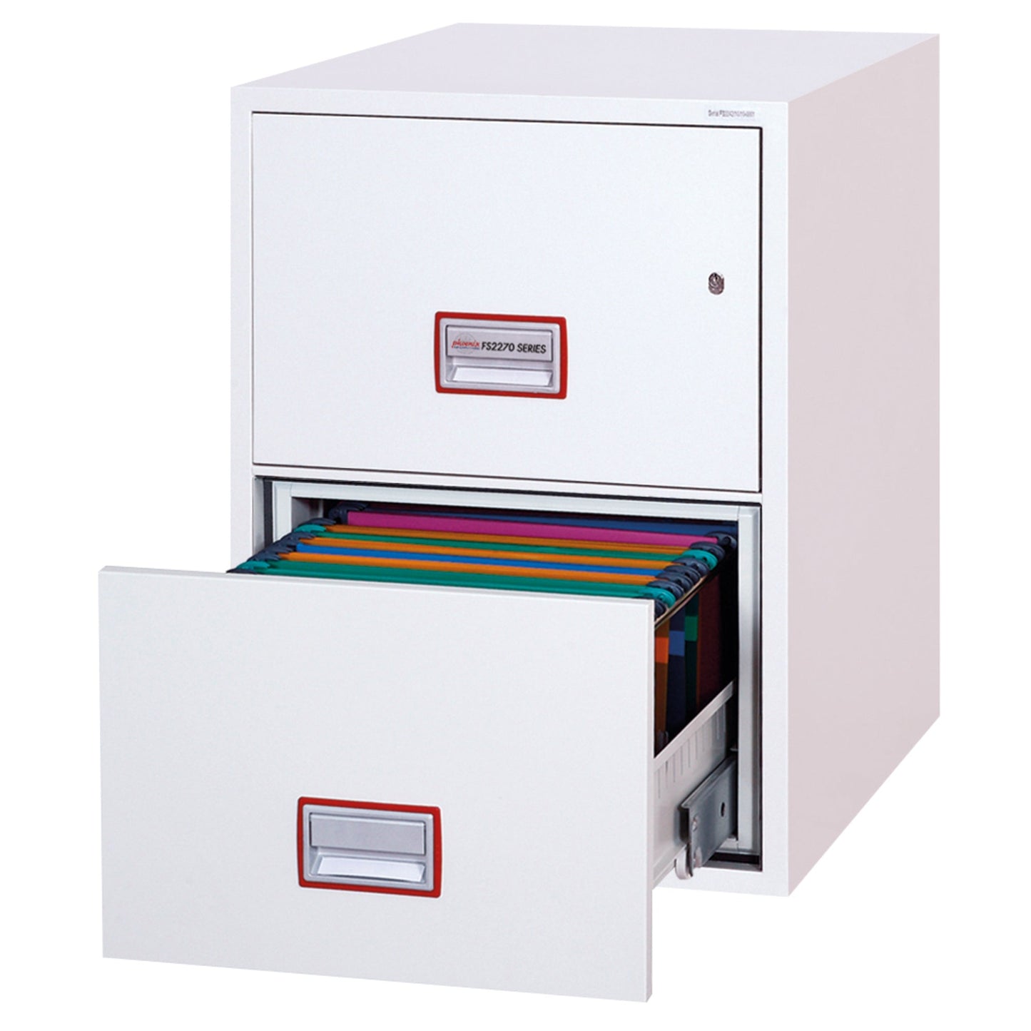 Phoenix Hängeregistraturschrank World Class Vertical Fire File 57 x 76,5 x 70 cm (B x H x T) Stahl weiß