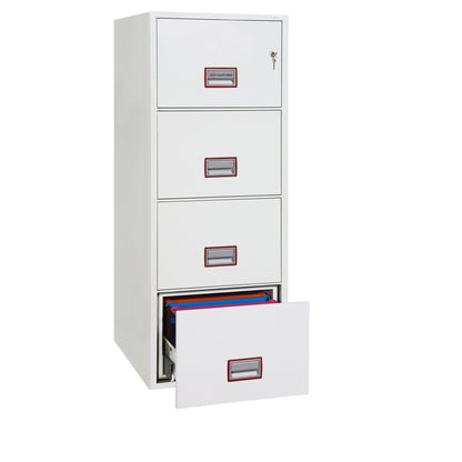 Phoenix Hängeregistraturschrank World Class Vertical Fire File 57 x 145 x 70 cm (B x H x T) Stahl weiß