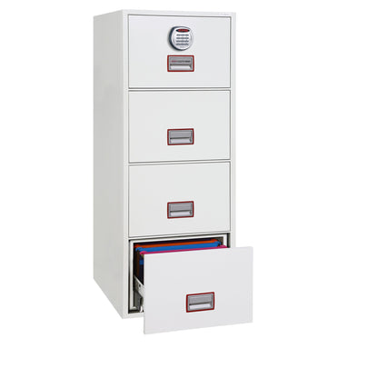 Phoenix Hängeregistraturschrank World Class Vertical Fire File 57 x 145 x 70 cm (B x H x T) Stahl weiß